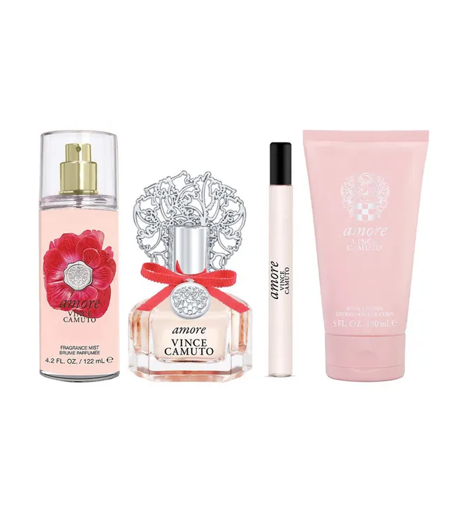 Vince Camuto Amore Wmn EDP St 1.7 4Pc 1.7 Edp4.2 BSpray0.34 PSpray5.0 Uni BCrm